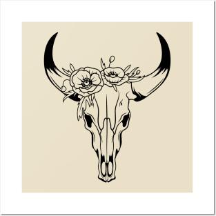 Cow Skull Posters and Art